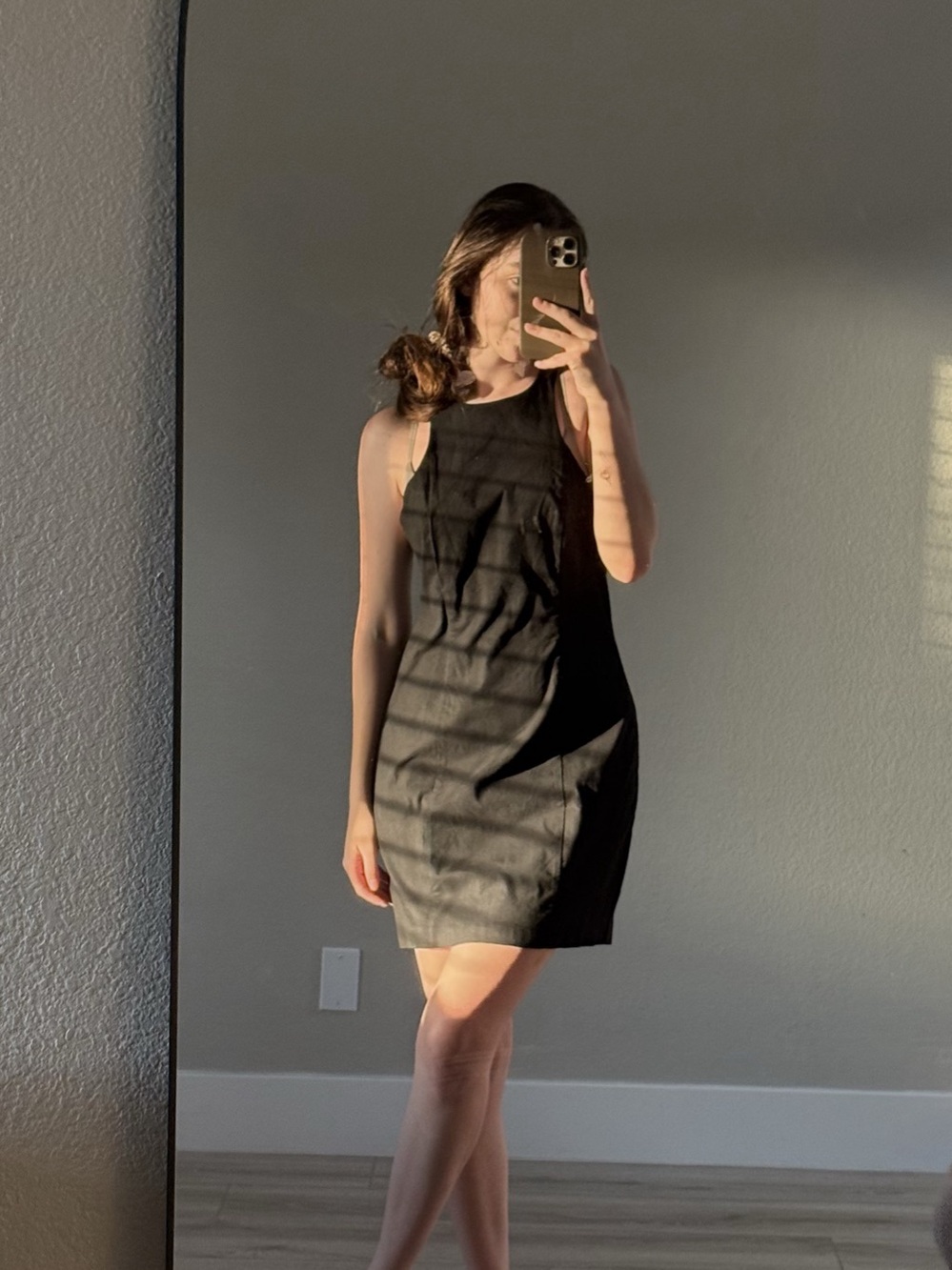 Anthropologie Maeve Black Mini Dress Size Medium NWT